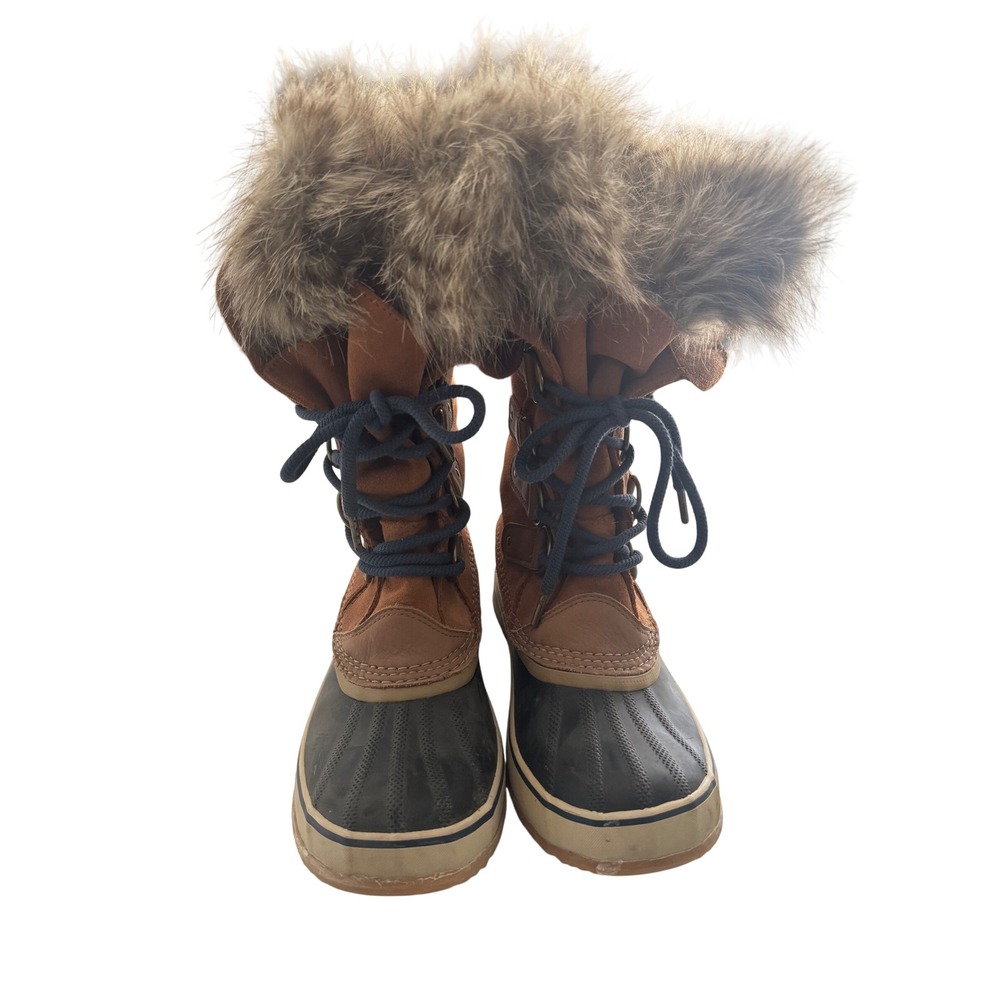 Sorel Joan of Arctic Waterproof Winter Boots Faux Fur Size 9.5